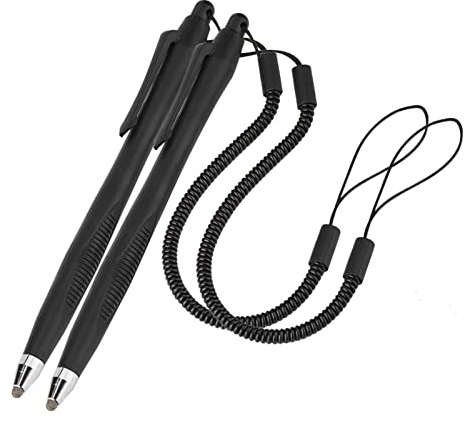2 Pcs Portable Spring Rope Stylus Pen, Anti-Scratch with Stylus Tip Touch Pen for Touchscreen, high Sensitivity & Precision Capacitive, Stylus Pen for Drawing, Sketching and Note-Taking