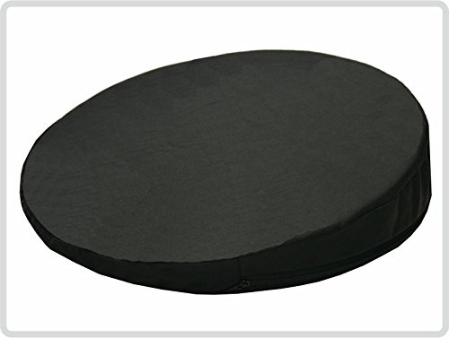 Keilkissen, RUND Ø 36 cm, 100% Baumwollbezug! - Farbe: schwarz - Kissen Sitzkissen Sitzkeilkissen Sitzkissen Sitzkeil *Top-Qualität zum Top-Preis*