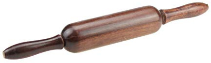 Wooden Revolving Rolling Pin Revolving Centre Dark Wooden Chapati Roti Rolling Pin Solid Wood Indian Belan Velan Rolling Pin Ideal for Rolling Out Roti Paratha Pastry Pizza Base Flatbreads