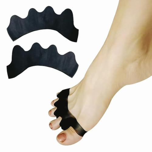 feifanshop Zehenspreizer – 3 Paar Gel Zehentrenner für überlappende Zehen – Toe Spacer – Silikon-Zehenspreizer Hallux Valgus, Korrektur von Ballenzehen, Toe Separator, Zehenspreizer