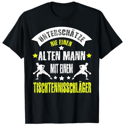 Tischtennis Sprüche Lustig Ping Pong Schläger Motiv Geschenk T-Shirt