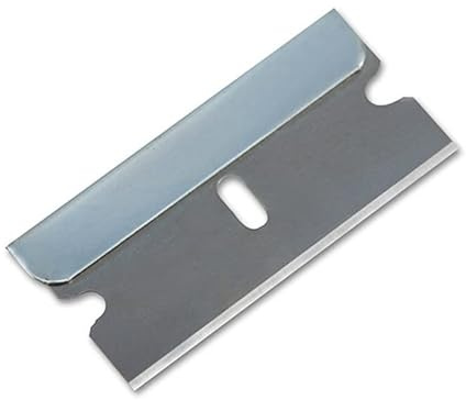 5/10/20/50/100/200 Ersatzklingen Glasschaber Kochfeldschaber Ceranfeldschaber Klingen 40mm (200) Silber