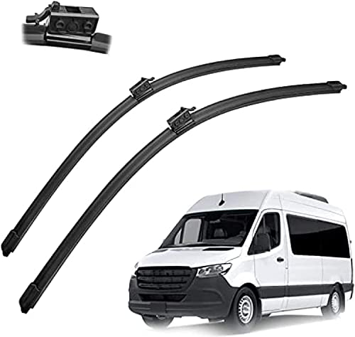 COPTRZ 2Stück Auto-Windschutzscheibe Scheibenwischer,Für Benz Sprinter 2018 2019 2020 2021 Scheibenwischerarm Blatt Austausch Teile Autozubehör.