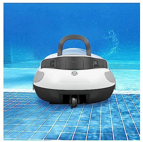Aspirateur Electrique Piscine, Aspiration Et Raclage en Un Aspirateur Bassin éVitement d'obstacles 3D PréCis Piscine Aspirateur, Fil Parfait pour Piscines Jusqu'à 90 M²