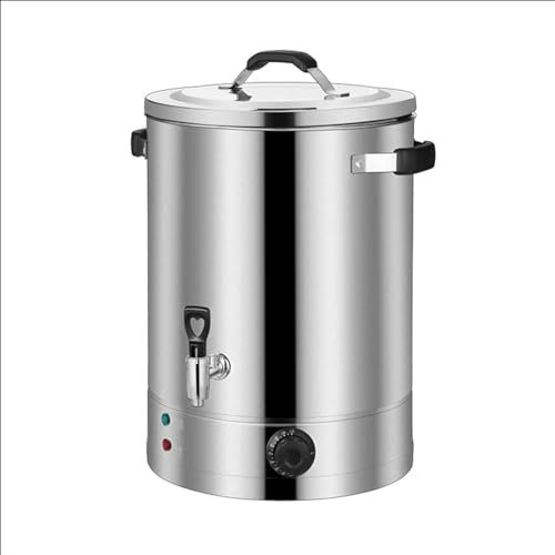 ZMIN Kommerzielle Catering-Urne aus Edelstahl, Catering-Warmwasserkessel, hohe Wärmeübertragungseffizienz, für Heimparty, Heißwasser-Milchtee,A,30L