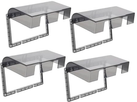 SEWOART 4pezzi Copripresa Adesivi Per Bagno Cover Protettiva Presa Parete Doppia Tipo Facile Installazione Per Cucina e Ufficio