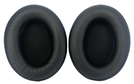 Coussinets d'oreille pour Sony WH-1000XM3 Casque, Oreillette de Remplacement pour Sony WH1000XM3 Casque, Cuir Souple (Noir)