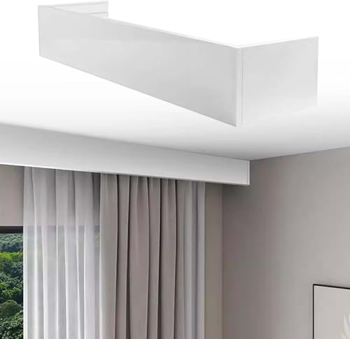 Window Curtain Pelmet Cornice Ceiling Mount, Modern Home Pelmet Panel without Tracks, Heavy Duty Curtain Valance Board, Easy to Install(2.2m (7.2ft))
