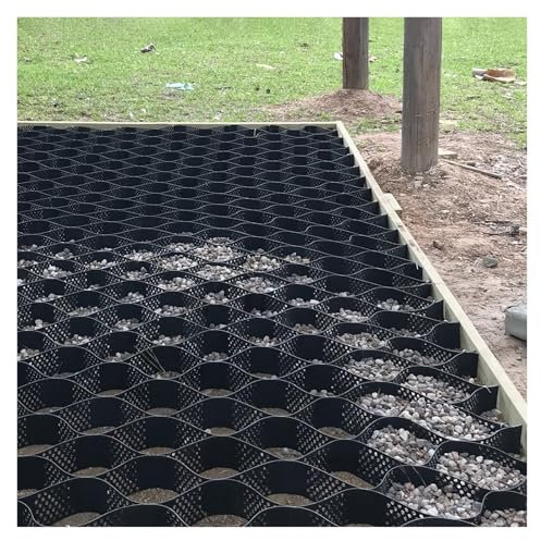 Stabilisateur de Gravier Grille stabilisatrice de gravier pour jardin de terrasse, Allée piétonnière, flanc de colline 5 10 cm de haut Géocellule évolutive, élevée Grilles de pente(H 10cm/4,1x1m (3.3