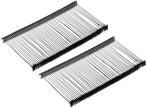 QUARKZMAN 2500 Stück Heftfäden für Etikettierpistole Standard, 50mm Tag Pins aus Kunststoff für Karton Etiketten mit Loch, Etikettierung von Kleidung und Textil, Schwarz