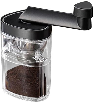 Molinillo de granos de café – Molinillo de café inteligente, ajuste interno ajustable | Posicionamiento de doble almacenamiento, café de prensa francesa para regalo de molinillo de mano, disco de