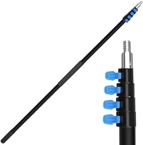 campMax Extension Pole, Lightweight Durable Aluminum Alloy Telescopic Pole for High Ceilings Window Cleaning Paint Roller（Pole Only） (7.18m)
