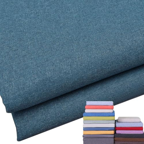 Generisch 5cm Dicke Leinen Bankauflage Bankkissen Bezug rutschfest, Sitzkissenbezug Outdoor Stuhl Mit Reißverschluss, Waschbar Ersatzbezug für Sitzauflage Bank Gartenbank Auflage,Dark Blue,180x50x5cm