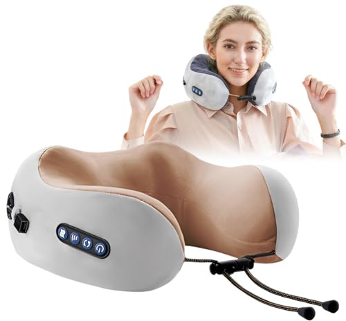 Massaggiatore elettrico per il collo con calore, massaggiatore a forma di U, morbido memory foam, massaggiatore Shiatsu, regalo per donne