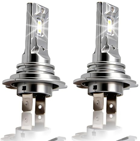 MSMXCS Bombillas LED H7 20W 6000K Kit de Luces Delanteras 6000K Blanco Frio Anti Error Canbus para Vehiculos 12V, Reemplazo Halogenas con Disipacion de Calor Eficiente y Ajuste Universal paquete de 2