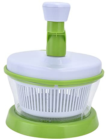 Akozon Cortador de Verduras, Picadora de Carne Manual y Centrifugadora de ensaladas: Picadora de Verduras de Cocina, Secadora de Lechuga y Trituradora Multiusos para Preparar Alimentos sin Esfuerzo