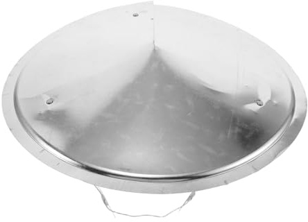 WOONEKY Cappuccio per Camini in Acciaio Inox 304, Tappo Antipioggia per Tubo di Sfiato Tetto, Copertura Ventilata per Canna Fumaria Esterna Resistente alle Intemperie e Calore, Adattabile