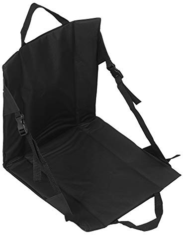 Hamwesh Asiento de Estadio Portátil, Cojín Ligero para Silla Plegable, Cojín de Blanqueador con Correas Ajustables y Tela Oxford 600D para Eventos Deportivos, Estadio, Camping, Senderismo, Pesca