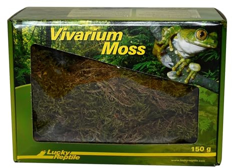 Lucky Reptile Vivarium Moss - 150 g Musgo para terrarios para Reptiles - Musgo Fresco de Cultivo controlado - Musgo para Aumentar Humedad del Aire - Musgo decoración para terrario - Accesorio réptil