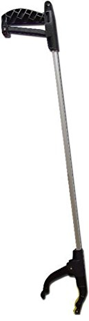 Kinzo Greifzange, Müllzange, Greifer, Greifhilfe, Zange aus Alu mit Magnet