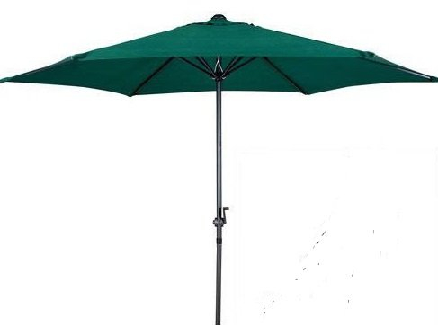 Garden Haven Garden Patio Parasol Umbrella with Crank and Tilt (Green)