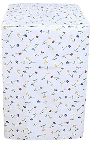 Vosarea Funda para Lavadora de Carga Superior Impermeable con Cremallera 56x60x82cm Patrón de Flores
