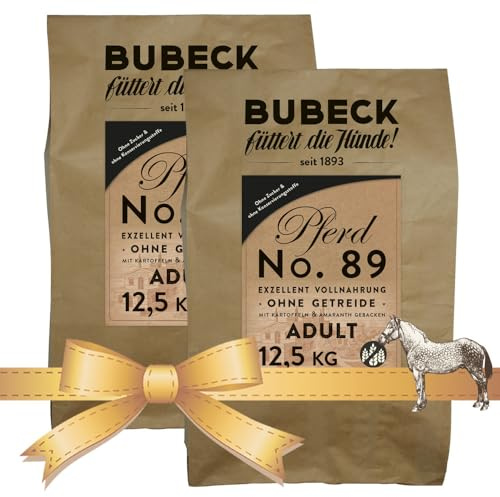 Trockenfutter getreidefrei | mit Pferdefleisch von Bubeck | Vollnahrung zuckerfrei gebacken