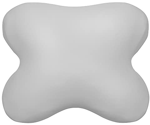 Edda Lux® Bezug passend für Tempur All-Around Kissen, 60x50 cm, in Platin | Jersey Kissenbezug für Schmetterlingskissen aus 100% Baumwolle mit Reißverschluss für Kopfkissen in 60/56 x 50/48 cm