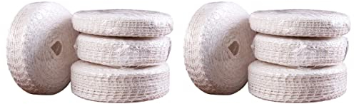 Cabilock 8 Juegos Bolsa De Red De Tocino Red De Carne Asada Bolsa De Red Jamonera Herramienta para Hacer Salchichas Red De Envoltura De Carnicero Salchicha De Jamón Hilo De Algodón Embutido