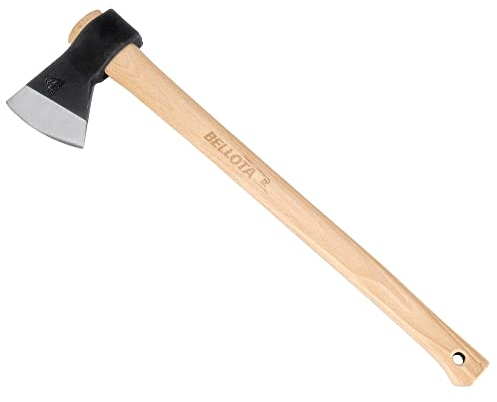 Bellota 8130-1500C - Hache Vizcaína 1,5 kg avec Manche en Bois pour Abattre des Arbres et Fendre du Bois - Outil Professionnel pour Couper du Bois de Chauffage