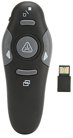 Präsentationsklicker, 2,4 Ghz 15M Remote Wireless Presenter Remote Clicker, Gebogenes Design, Bequem und Leicht zu Greifen, Kompatibel für Windows für Linux für Android, Geeignet für Computer