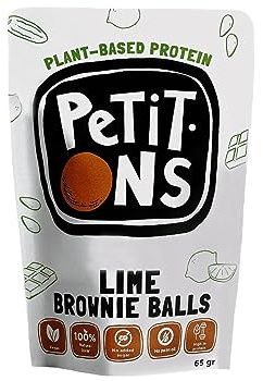 PLANT-BASED SNACK bolas de fruta #cacao y lima 65 gr