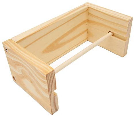 HOHXFYP Häkelgarnhalter Aus Holz, 24 cm Spindellänge, Garnknäuelhalter, Anti-Knotting-Garnaufbewahrung für Bastelliebhaber, Geschenk