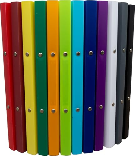 Papiertiger Premium Ringbuch aus dickem Kunststoff | DIN A4 20mm Rücken mit 2-Ring Mechanik 15mm | perfekt für Schule, Büro und Freizeit (12 Farben)