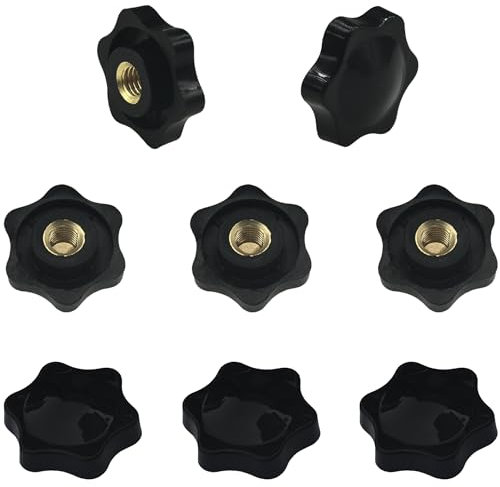 8 PCS Handle Wing Nuts,Clamping Star Knobs,Thumb Screws Nuts (M8*32mm)