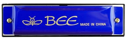 Rumyve 10-hole 20-Tone Harmonica Key,C Harmonica, Adult Child Harmonica,Mini Blues Harmonica for Children Adult Beginners and Performers