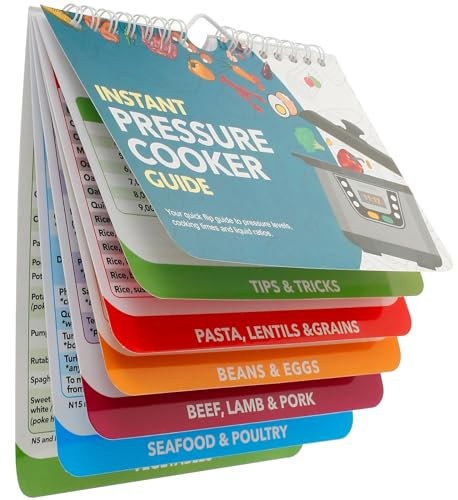 Instant Pressure Cooker Guide Magnets Cooking Guide Booklet Airfryer Recipes Cookbook Magnetic Recipe Book Instant Air Fryer Accessories Oven Cooking Pot Temp Times Chart, Pressure Cooker Recipes