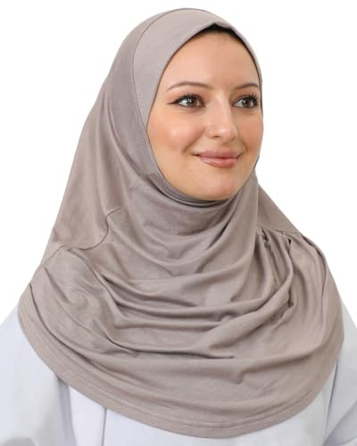 Prien Chic Hijab Für Damen, Türkisch Kopftuch Muslim, Frauen Konfektionskleidung Schal Kleider, Muslim Weicher Jersey Kopftücher, Burka, Easy Hijab Set, Muslimisch Abaya