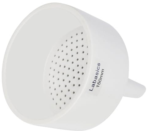 Labasics Buchner Embudo de Porcelana 150 mm, Embudo de Filtro Buchner de Porcelana OD 15 cm ID 13,5 cm para Laboratorio