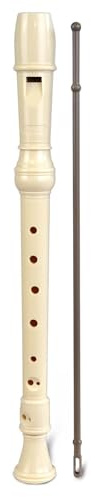 Bontempi | GermanTouchFlute - Flauto Dolce con Diteggiatura Tedesca, Colore Avorio, con Custodia in PVC, 32,7x3,2x3,2 cm