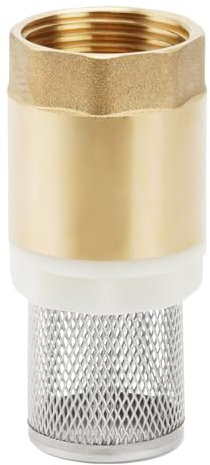 1 Zoll Rückschlagventil, Rückschlagventil Mit Edelstahlfilter, Saugfilter Hochtemperaturbeständig, Blockierungs und Rostfrei
