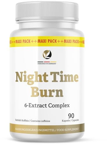 Night Time Burn Kapseln | Dein täglicher Begleiter für Männer & Frauen | 90 Kapseln in der Maxi Dose 1x