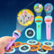 Pictures Torch Projector, Kids Sleep Story Projector, Slide Projector Torch Light 56 Patterns with Animal Dinosaurs, Transportation Tools, Fruits, and Digits Educational Learning Bedtime Toys