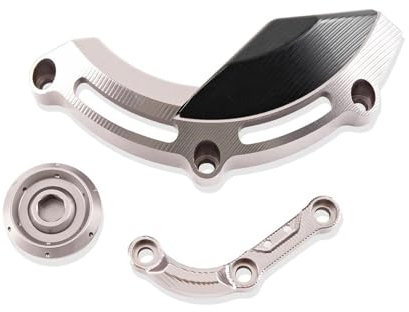 YHGGDN CNC Motorradverkleidungsschutz Für S1000R S1000XR S 1000 R S1000 XR 2014-2018 Rahmenschieber Motorabdeckungs-Kit Schutz Motor Stator Abdeckung(Silber)