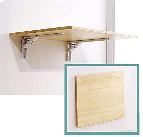 Klappbarer Computer-Arbeitsplatz für Zuhause, Büro, platzsparender Wandtisch für kleine Räume, Außenbereich, Balkon, hängender Klapptisch, multifunktionaler Klapptisch, Holzdesign