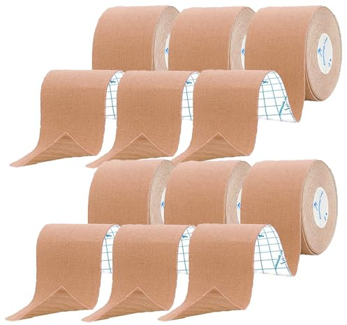 ANAMPION Kinesiology Tape 6Rolls(5M, Skin Color)