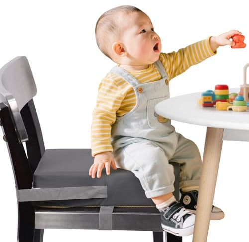 Sitzerhöhung für Kinder zum Essen, 2 Gurte, Sicherheitsschnalle, tragbare Verstärkungssitze