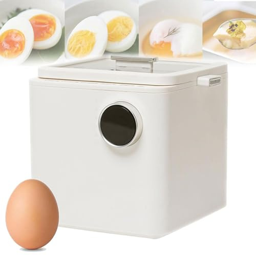 Cuociuova Elettrico, cuociuova Commerciale con capacità di 4 Uova, vaporiera da Cucina con Timer da 6 Ore e 5 modalità di prenotazione, for Uova, Pane, Torte, zuppe