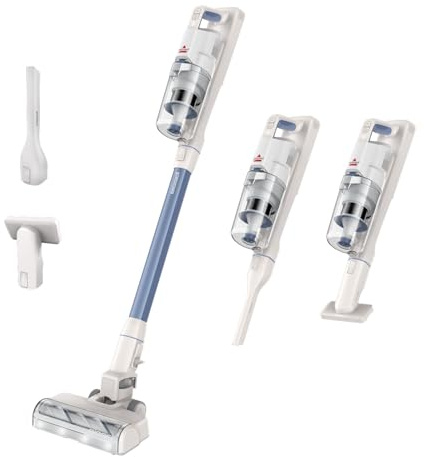 BISSELL PowerClean, Stick Vacuum Cleaner, 200W Motor, LED Lights, Tangle-Free Brush Roll, 3-in-1 Vacuum Cleaner, Self-Standing Design, HEPA Filter, 2000 mAh Removable Battery, 40 min runtime, 4261E