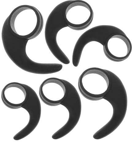 Mobestech 6 Crochets d'oreille pour Écouteurs Silicone Souple Anti-Glissement Clips De Maintien Ajustables pour Sport Et Usage Quotidien Accessoire Léger Et Confortable